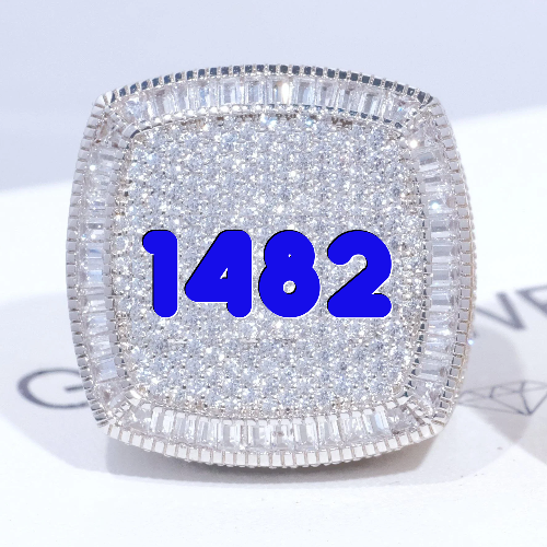 CUSTOM LETTER 3D ICED RING