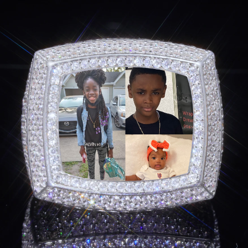 3D CUSTOM PICTURE ICED RING