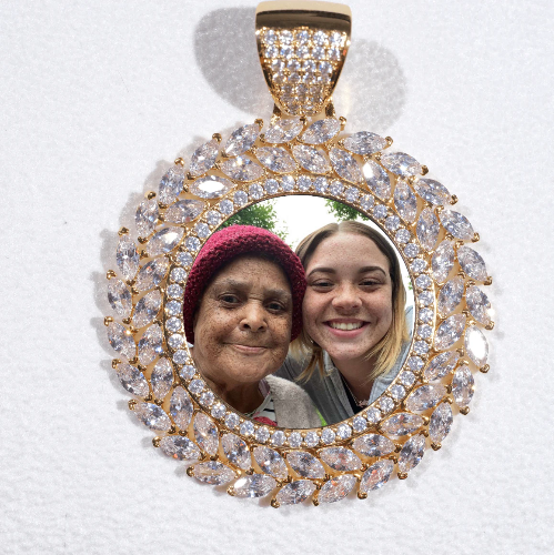 Large 3D Wheat Ear Custom Picture Pendant