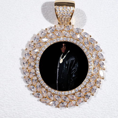 Large 3D Wheat Ear Custom Picture Pendant