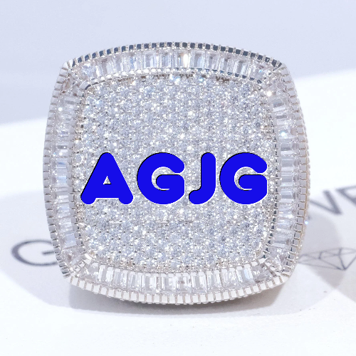 CUSTOM LETTER 3D ICED RING