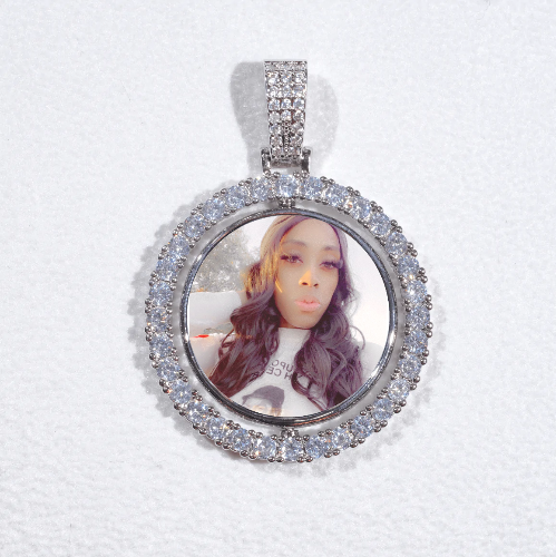 3D Spinning 2-Faced Custom Picture Pendant
