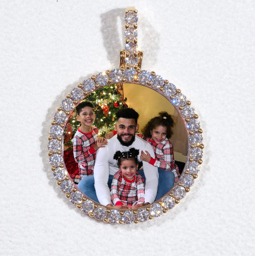 3D CIRCLE CUSTOM PICTURE PENDANT SMALL SIZE
