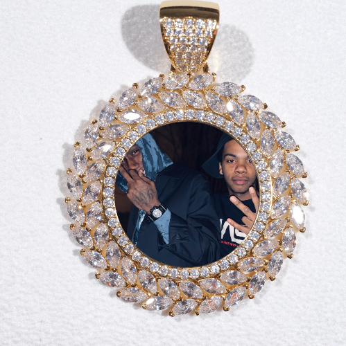 Large 3D Wheat Ear Custom Picture Pendant