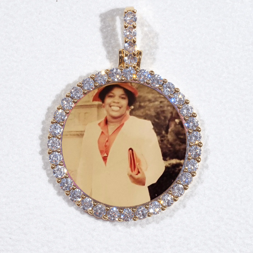 3D CIRCLE CUSTOM PICTURE PENDANT SMALL SIZE