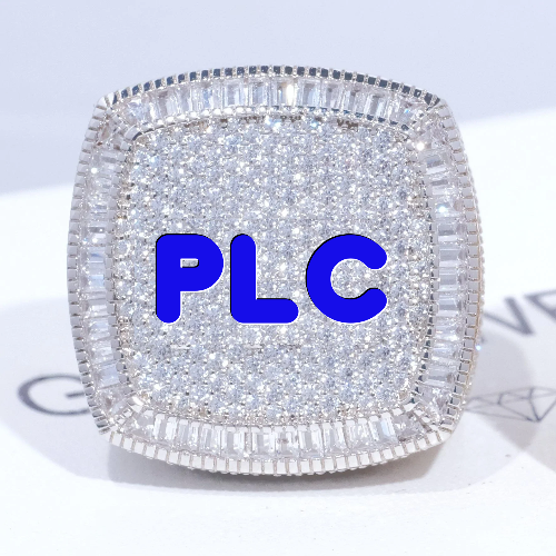 CUSTOM LETTER 3D ICED RING