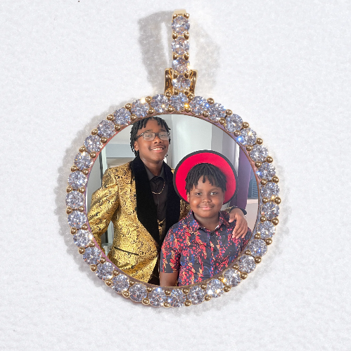 3D CIRCLE CUSTOM PICTURE PENDANT SMALL SIZE
