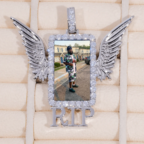 RIP WING 3D CUSTOM PICTURE PENDANT