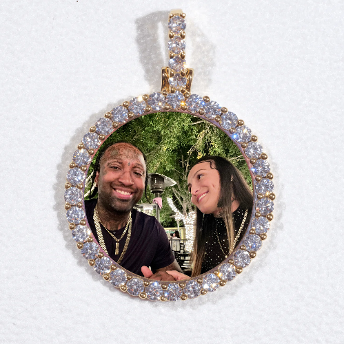 3D CIRCLE CUSTOM PICTURE PENDANT SMALL SIZE