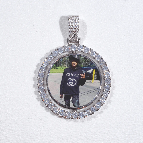 3D Spinning 2-Faced Custom Picture Pendant