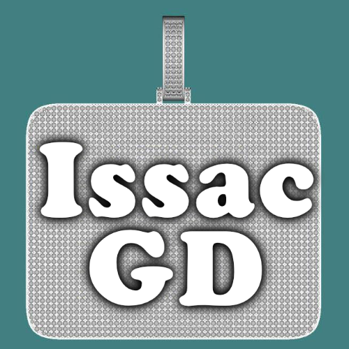 CUSTOM LETTER NECKLACE 3D BIG SQUARE