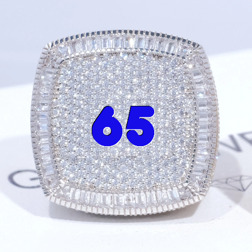 CUSTOM LETTER 3D ICED RING
