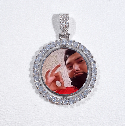 3D Spinning 2-Faced Custom Picture Pendant
