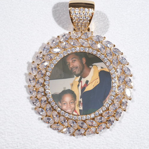 Large 3D Wheat Ear Custom Picture Pendant