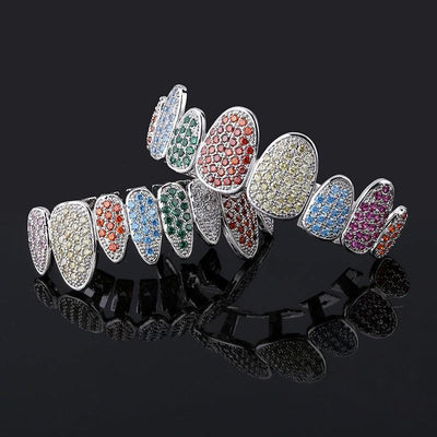 Official Limited 18K Yellow Gold-Plated Micro-inlay AAA CZ Grillz