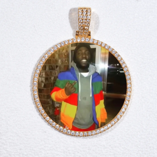 MEDIUM 3D CIRCLE CUSTOM PICTURE PENDANT