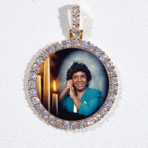 3D CIRCLE CUSTOM PICTURE PENDANT SMALL SIZE