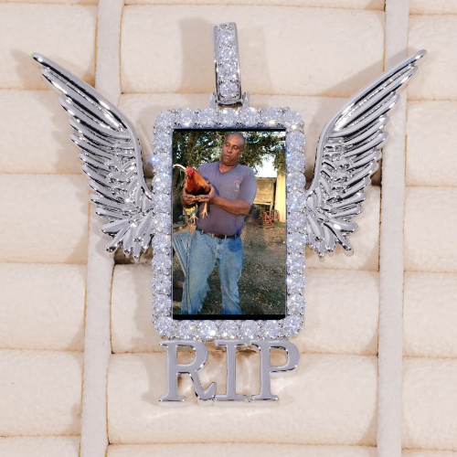 RIP WING 3D CUSTOM PICTURE PENDANT