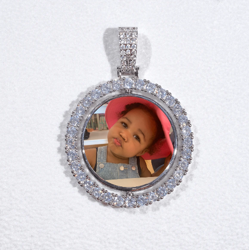 3D Spinning 2-Faced Custom Picture Pendant