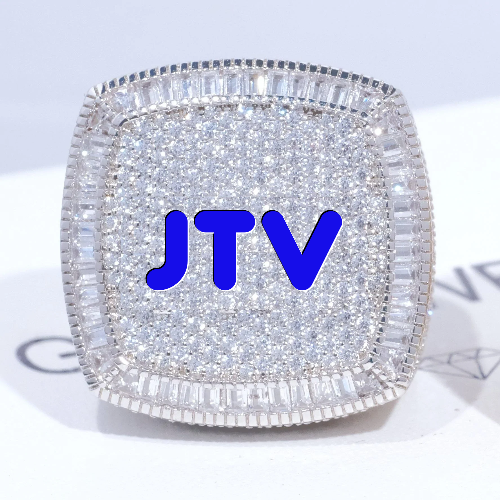 CUSTOM LETTER 3D ICED RING