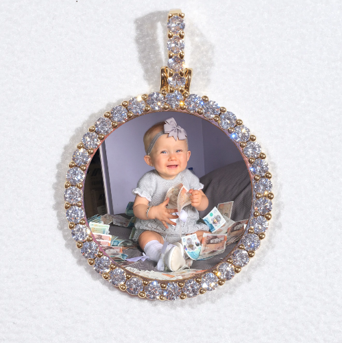 3D CIRCLE CUSTOM PICTURE PENDANT SMALL SIZE