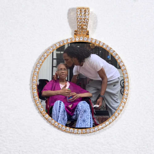 MEDIUM 3D CIRCLE CUSTOM PICTURE PENDANT
