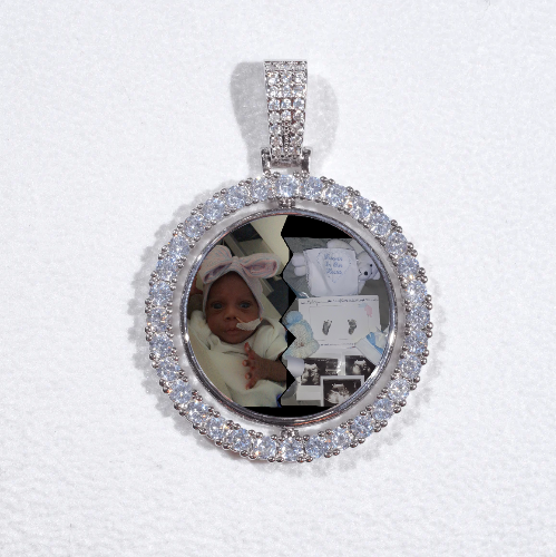 3D Spinning 2-Faced Custom Picture Pendant