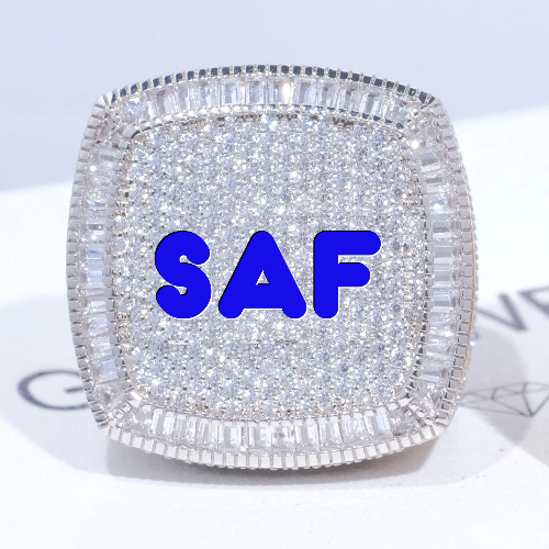 CUSTOM LETTER 3D ICED RING