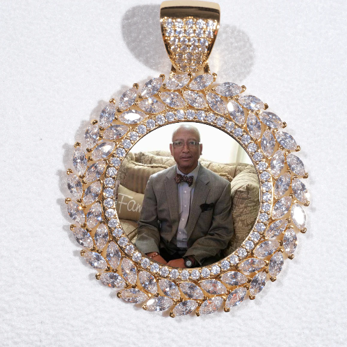 Large 3D Wheat Ear Custom Picture Pendant