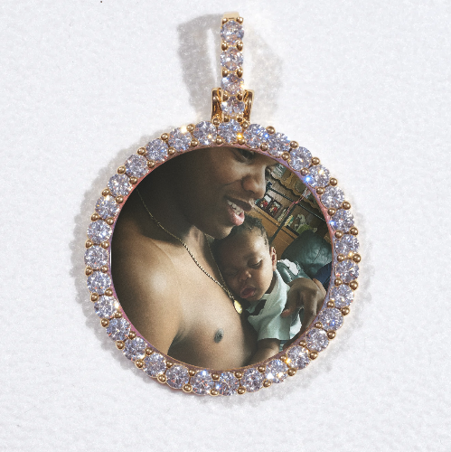 3D CIRCLE CUSTOM PICTURE PENDANT SMALL SIZE