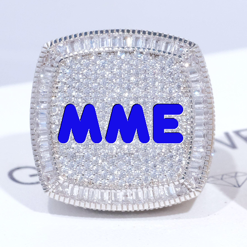 CUSTOM LETTER 3D ICED RING
