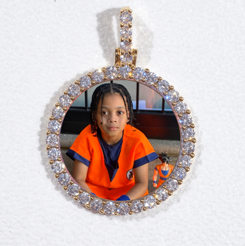 3D CIRCLE CUSTOM PICTURE PENDANT SMALL SIZE