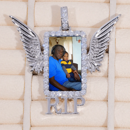 RIP WING 3D CUSTOM PICTURE PENDANT