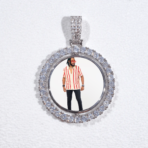 3D Spinning 2-Faced Custom Picture Pendant