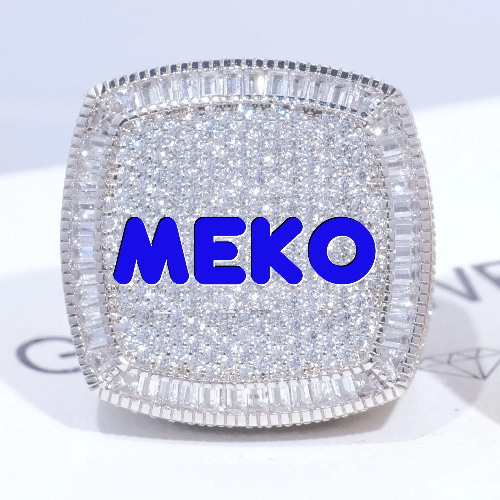 CUSTOM LETTER 3D ICED RING