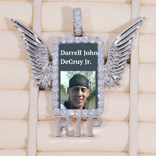 RIP WING 3D CUSTOM PICTURE PENDANT