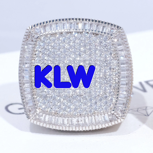 CUSTOM LETTER 3D ICED RING