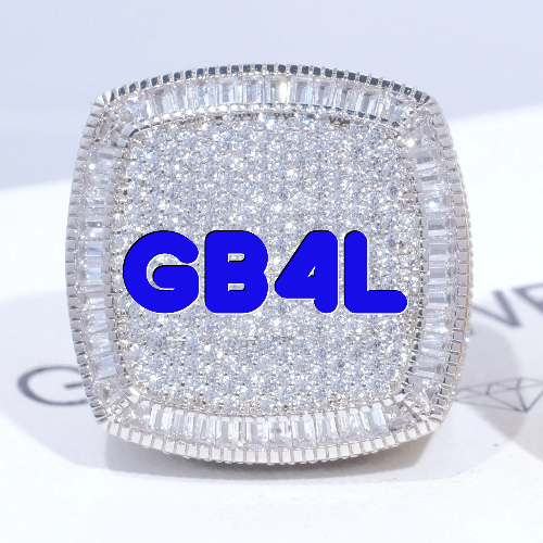CUSTOM LETTER 3D ICED RING