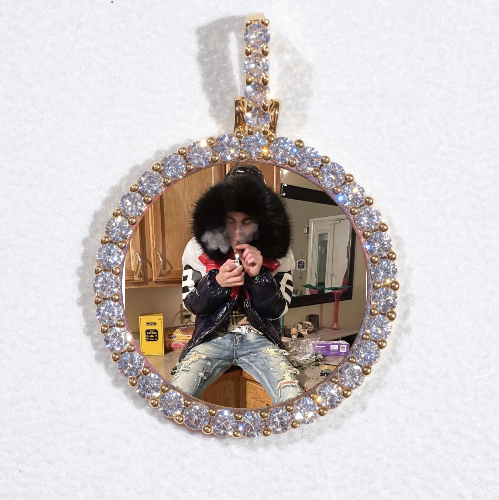 3D CIRCLE CUSTOM PICTURE PENDANT SMALL SIZE