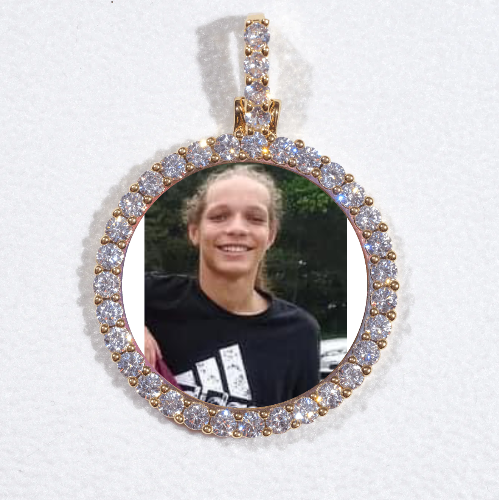 3D CIRCLE CUSTOM PICTURE PENDANT SMALL SIZE