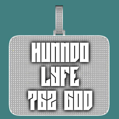 CUSTOM LETTER NECKLACE 3D BIG SQUARE