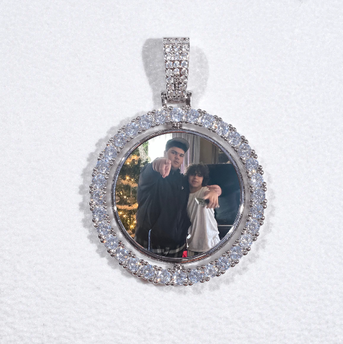 3D Spinning 2-Faced Custom Picture Pendant