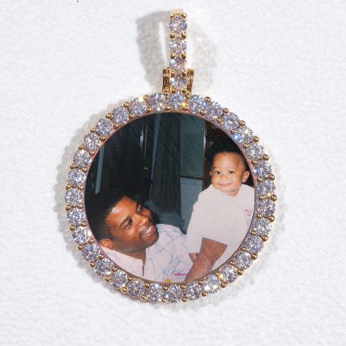 3D CIRCLE CUSTOM PICTURE PENDANT SMALL SIZE