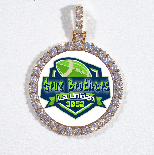 3D CIRCLE CUSTOM PICTURE PENDANT SMALL SIZE