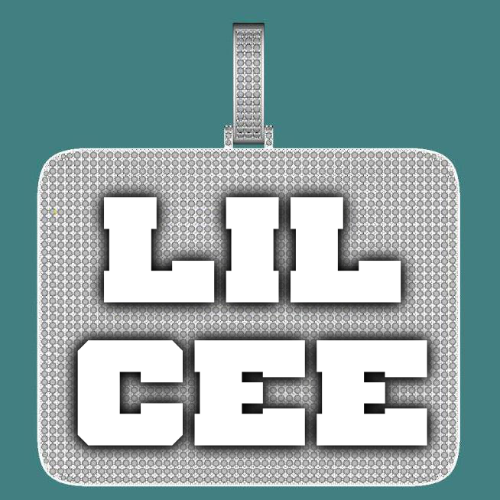 CUSTOM LETTER NECKLACE 3D BIG SQUARE