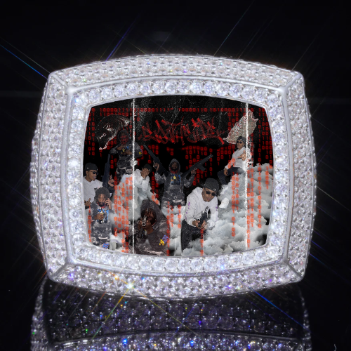 3D CUSTOM PICTURE ICED RING