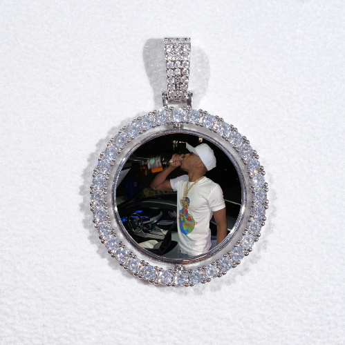 3D Spinning 2-Faced Custom Picture Pendant