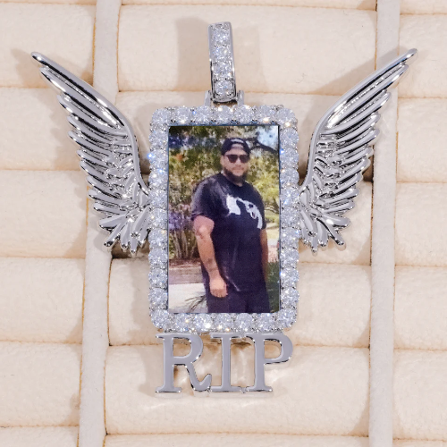 RIP WING 3D CUSTOM PICTURE PENDANT
