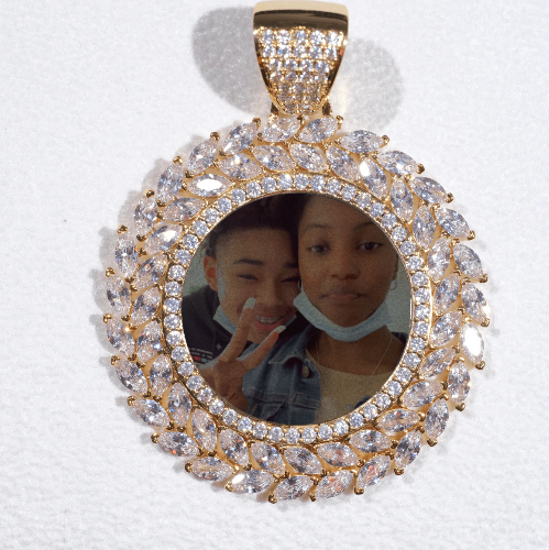 Large 3D Wheat Ear Custom Picture Pendant