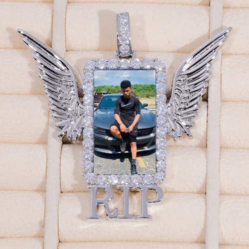 RIP WING 3D CUSTOM PICTURE PENDANT